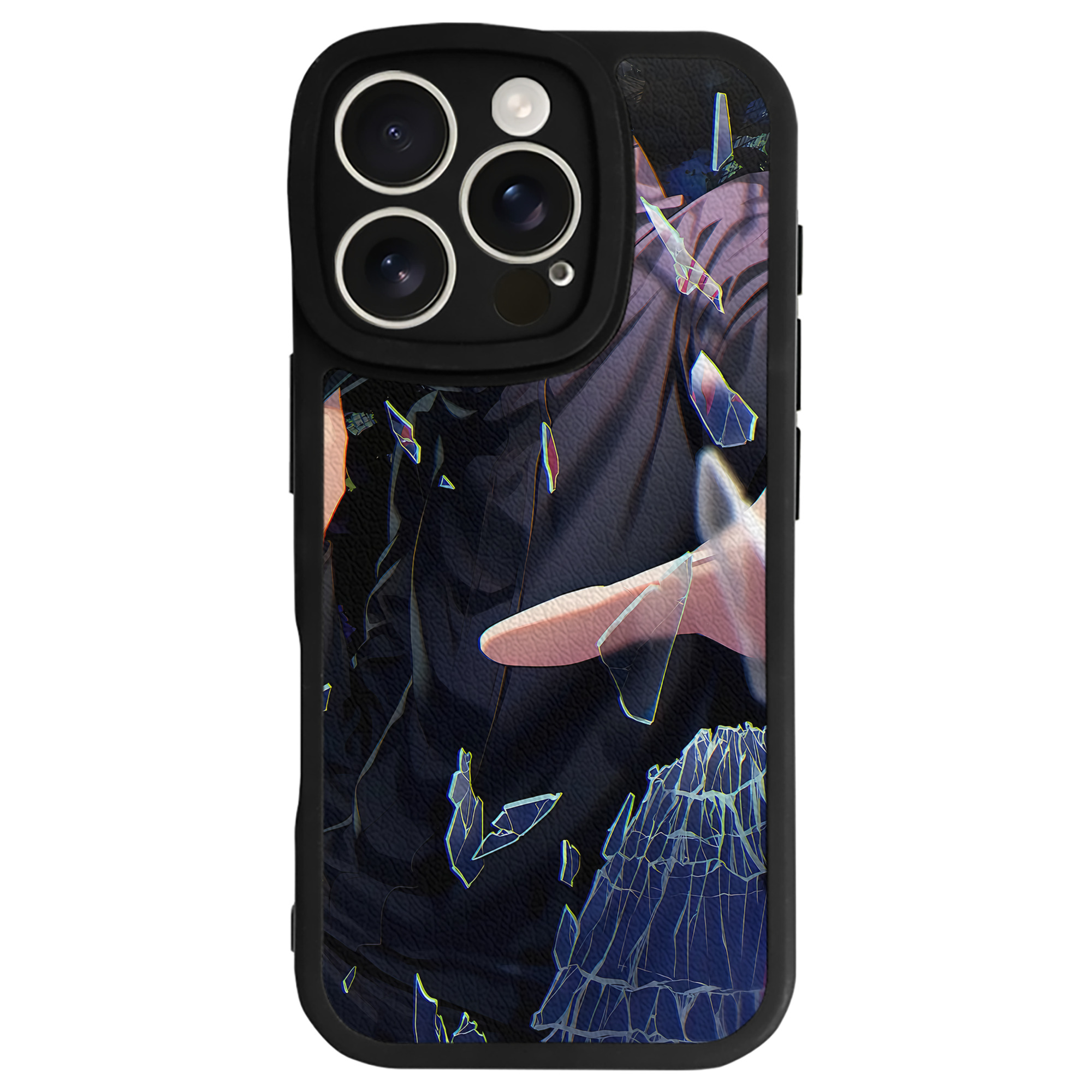 （画像用） 呪術廻戦 Jujutsu Kaisen 【iPhone 16シリーズ対応】シリコンスマホケース（レザー調） 材質：シリコン